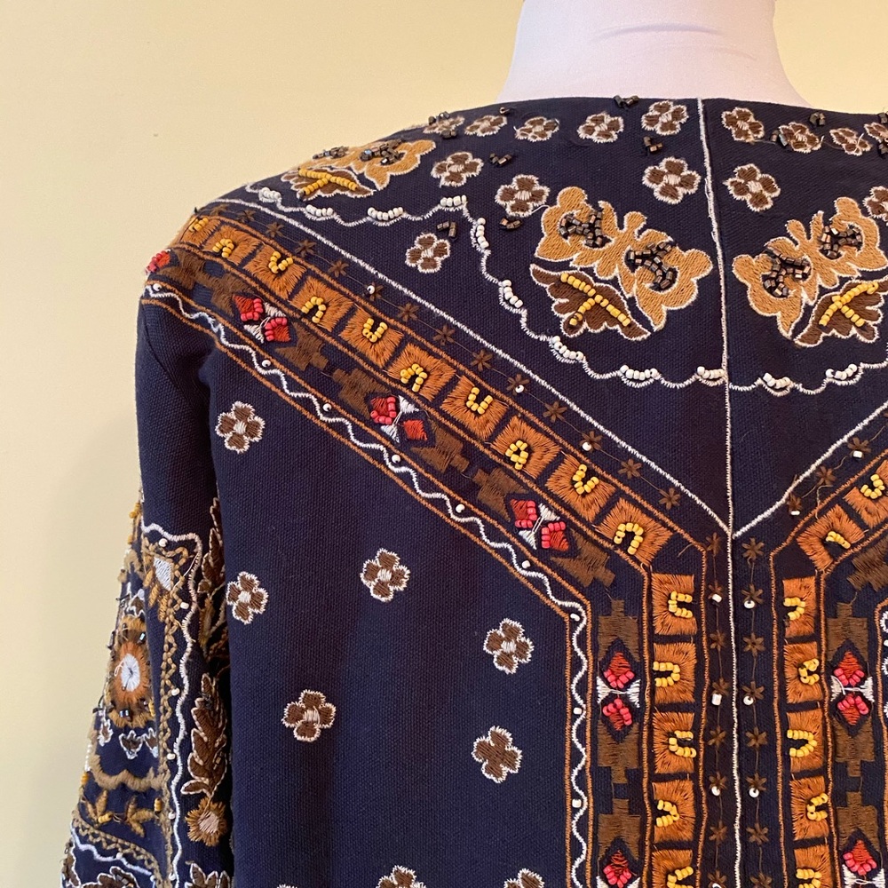 Zara Beaded Embroidered Jacket - Picture 5 of 13